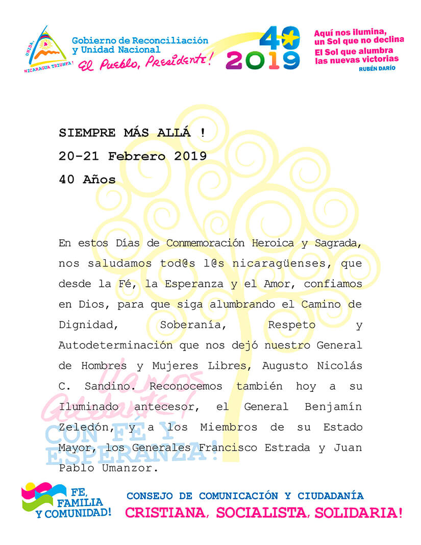 sandino siempre m&aacute;s all&aacute;