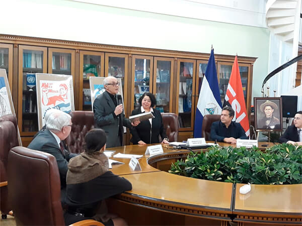 Exponen archivo hist&oacute;rico de Sandino en Mosc&uacute;