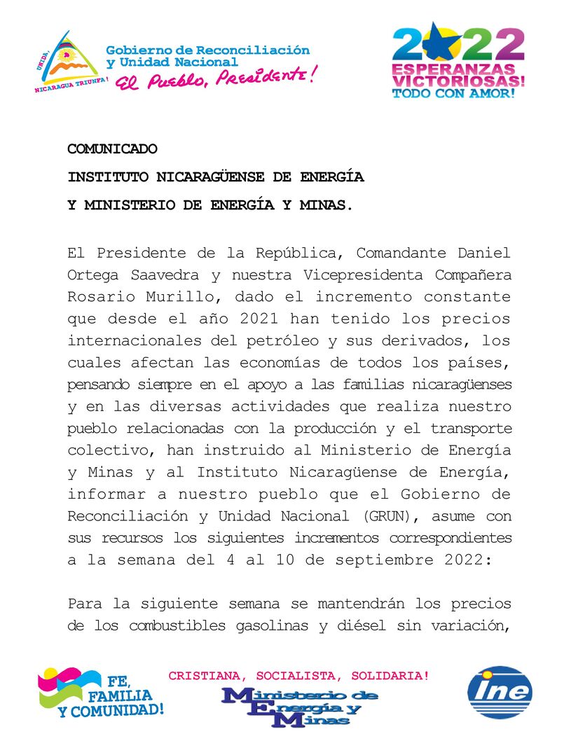 COMUNICADO