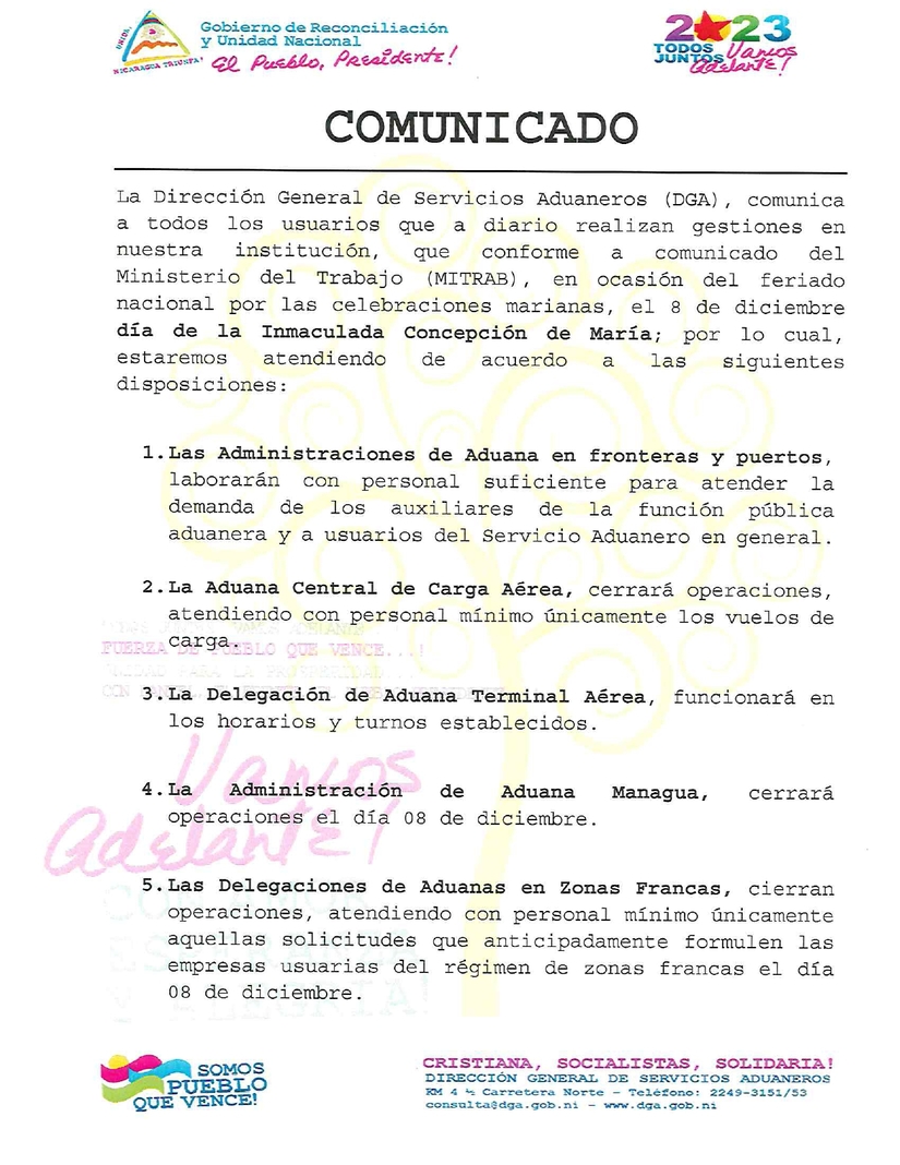 COMUNICADO