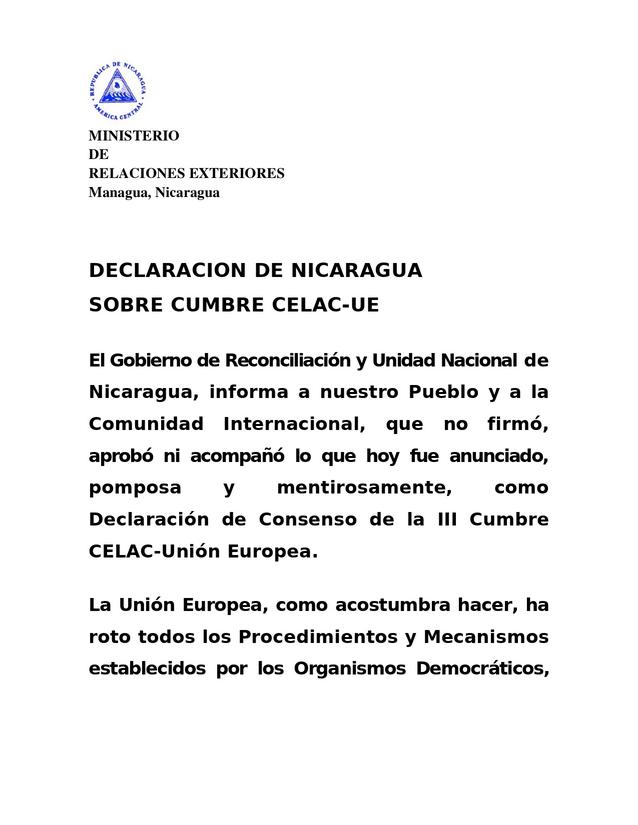 declaracion