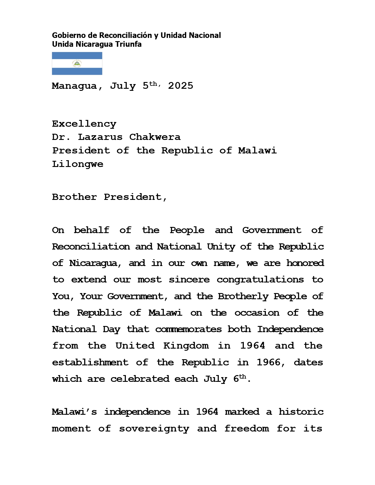 MENSAJE-AL-PDTE-DE-MALAUI-(ENG)---5-JULIO-2025_page-0001