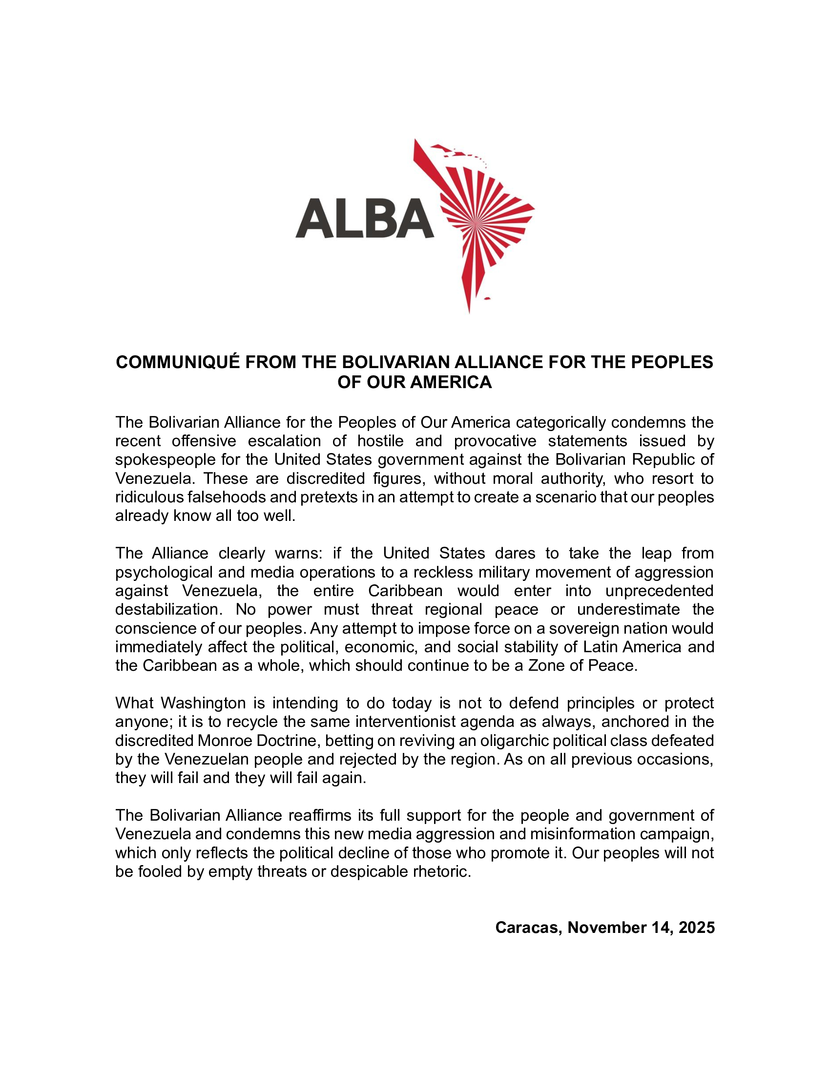 ENG-FComunicado-ALBA-condena-escalada-de-amenazas-de-EEUU