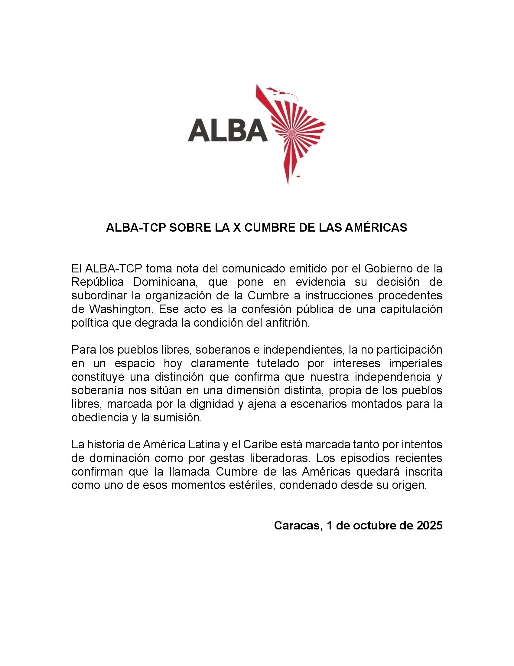ESP-Comunicado-ALBA-TCP-SOBRE-CUMBRE-DE-LAS-AMÉRICAS